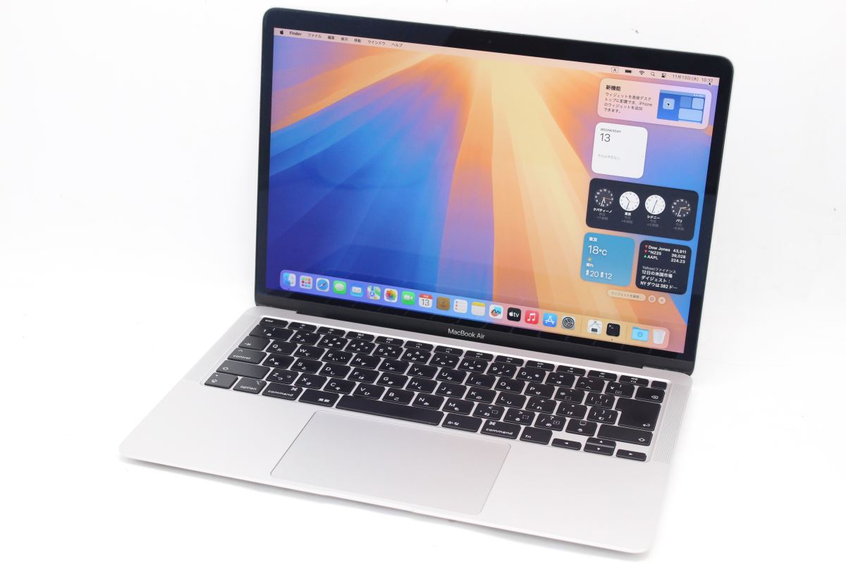 送料無料 対応 即日発送 中古良品 2K対応 13.3インチ Apple MacBoko Air A2179 (2020年) シルバー macOS 15 Sequoia(正規版Windows11追加可能) 超高性能 第10世代Core i5-1030NG7 8GB 爆速NVMe式256GB-SSD カメラ 無線 リカバリ ノートパソコン 中古パソコン 中古PC｜レインボー家電 28,097円
