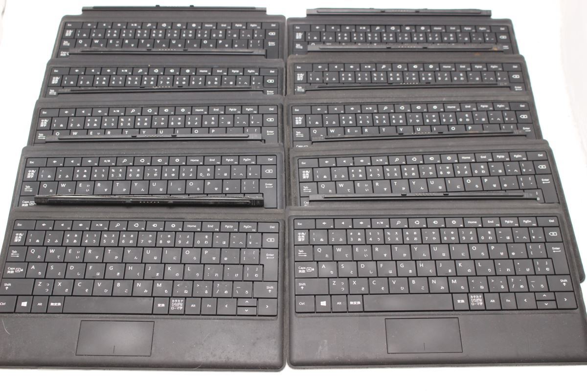 送料無料 即日発送 中古 動作未確認品 返品不可 10個セット Microsoft純正 Surface Type Cover 1535★タイプカバー★キーボードカバー★初代Surface Pro/Pro2/RT対応