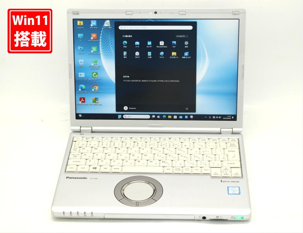 送料無料 対応 即日発送 良品 フルHD対応WUXGA 12.1インチ Panasonic Let's note CF-SZ6Z Windows11 七世代Core i7-7600u 16GB 爆速512GB-SSD カメラ 無線 Office付 Win11【ノートパソコン 中古パソコン 中古PC】（Windows10も対応可能 Win10）