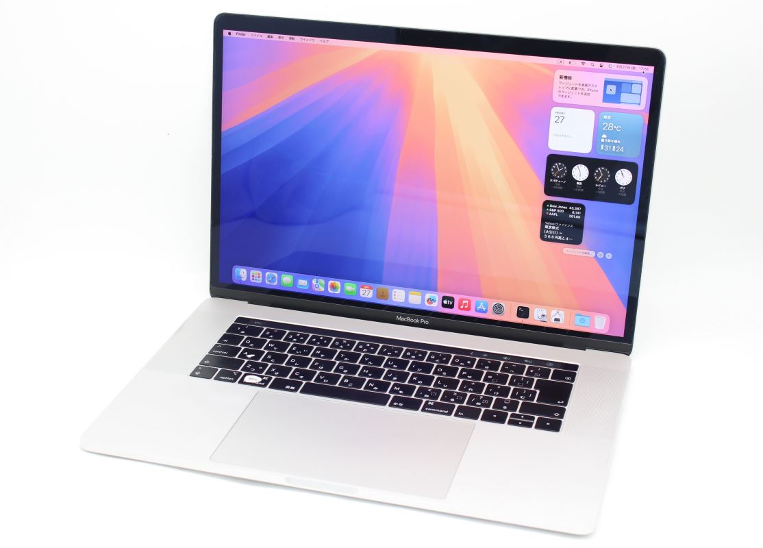 ゲーミングPC 訳有 2K対応 15.4インチ Apple MacBook Pro A1990 Touchbar 2018 シルバー macOS 15 Sequoia(正規版Windows11追加可能) 高性能 第8世代Core i7-8850H 16GB 爆速NVMe式512GB-SSD Radeon Pro 560X カメラ 無線 リカバリ 送料無料 対応 即日発送