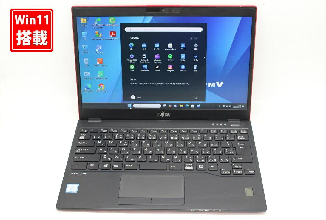 中古 フルHD 13.3インチ Fujitsu LIFEBOOK U939B Windows11 高性能 第8世代Core i5-8365u 8GB 爆速128GB-SSD カメラ LTE 無線 Office付き Win11【中古ノートパソコン 中古パソコン 中古PC】送料無料 対応 即日発送（Windows10も対応可能 Win10） 13,368円