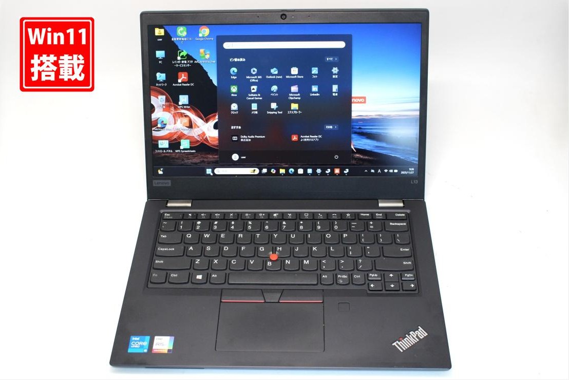 113 高性能 Lenovo core i7 6世代 Windows11 高速SSD搭載 WEBカメラ