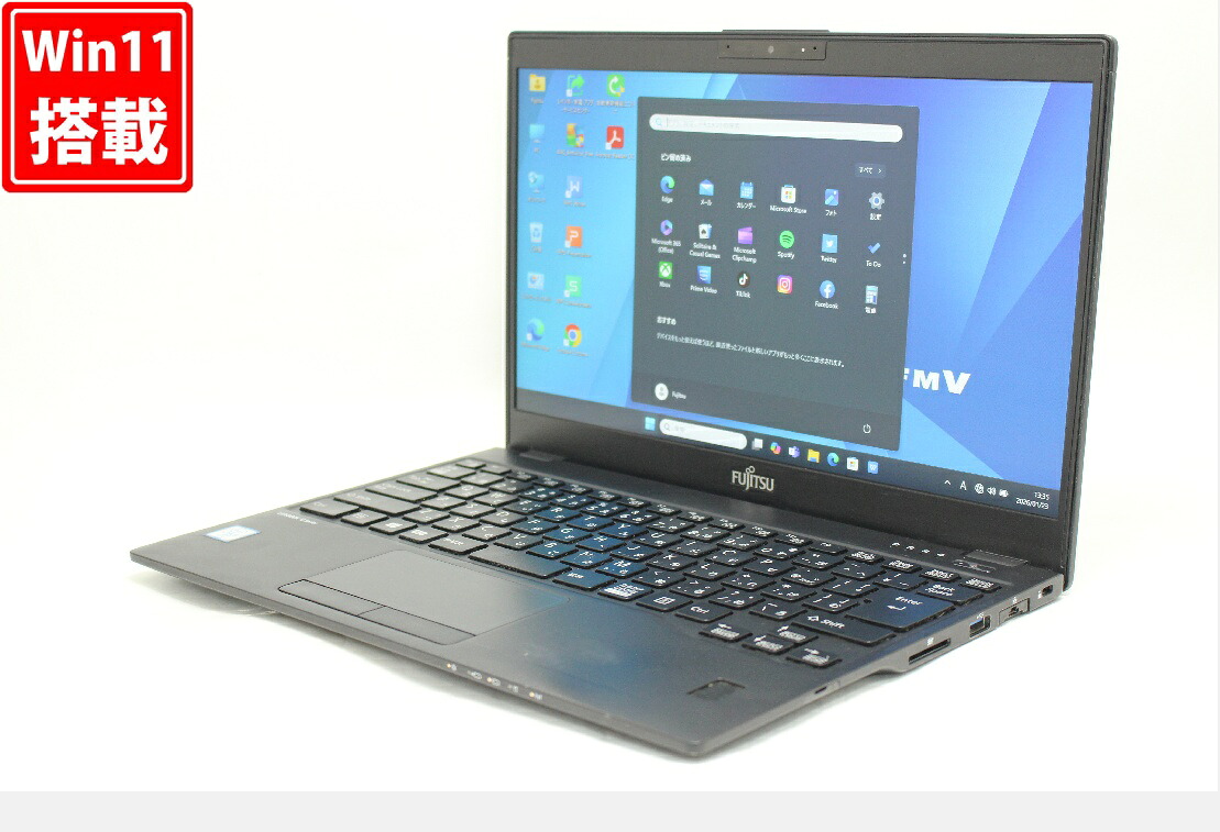 中古 フルHD 13.3インチ Fujitsu LIFEBOOK U939B Windows11 高性能 第8世代Core i5-8365u 8GB 爆速256GB-SSD カメラ LTE 無線 Office付き Win11【中古ノートパソコン 中古パソコン 中古PC】送料無料 対応 即日発送（Windows10も対応可能 Win10）
