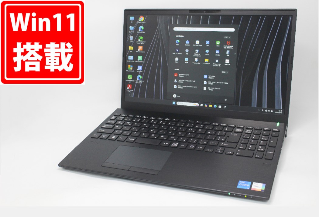 使用467時間 良品 フルHD 15.6インチ SONY VAIO VJS155 Windows11 12コア 卓越性能 第12世代Core i5-12500H 16GB 爆速NVMe式512GB-SSD カメラ 無線Wi-Fi6 Office付き Win11【中古ノートパソコン 中古パソコン 中古PC】送料無料 対応 即日発送
