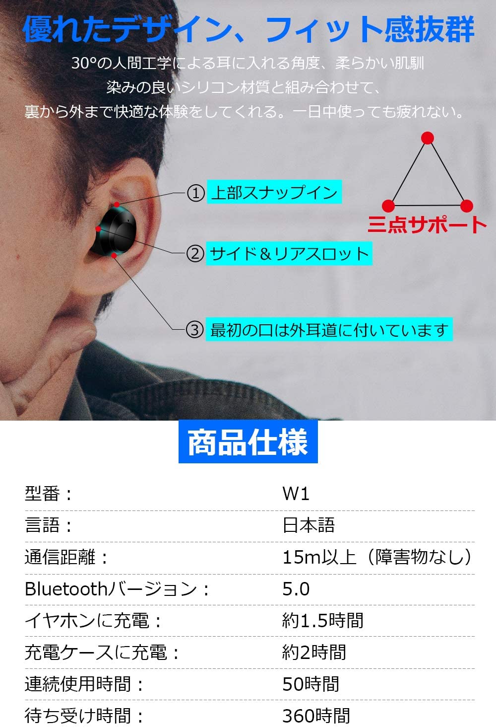 楽天市場 ワイヤレスイヤホン Bluetooth イヤホン コンパクト ブルートゥース 軽量 高音質 Ipx6防水 自動ペアリング Bluetooth イヤホン 自動on Off イヤホン ノイズキャンセリング c対応 両耳 タッチ式 Siri対応 Iphone Android レインボー商事