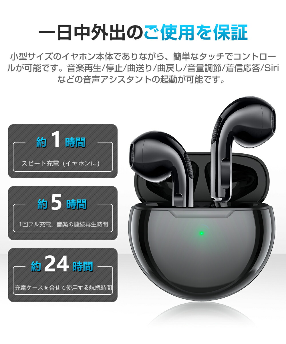 楽天市場 ポイント倍 業界1コンパクト ワイヤレスイヤホン 小型 Bluetooth イヤホン Hi Fi高音質 24時間連続使用 ノイズキャンセリング c対応 ブルートゥース イヤホン Bluetooth5 1 超軽量 両耳 左右分離型 ワイヤレス イヤフォン Ipx6完全防水 Iphone