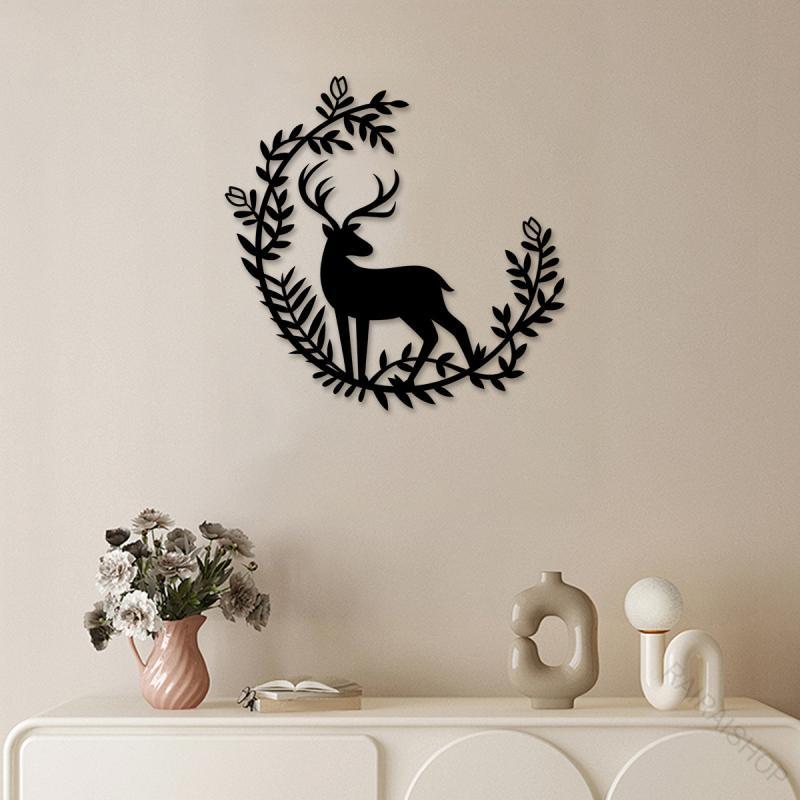 楽天市場】鹿 ウォールオブジェアンティーク シャビー シャビーシック