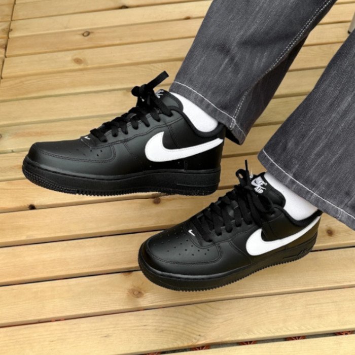 返品 サイズ交換 OK】 NIKE AIR FORCE 1 LOW BLACK WHITE ナイキ