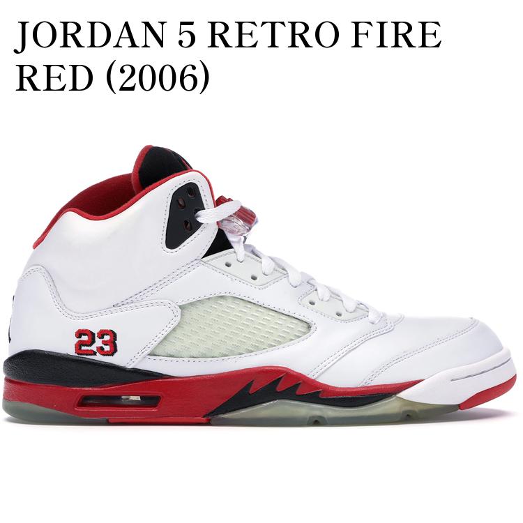【海外限定 お取り寄せ商品】JORDAN 5 RETRO FIRE RED (2006) 136027-162 メンズ レディース 人気 おしゃれ