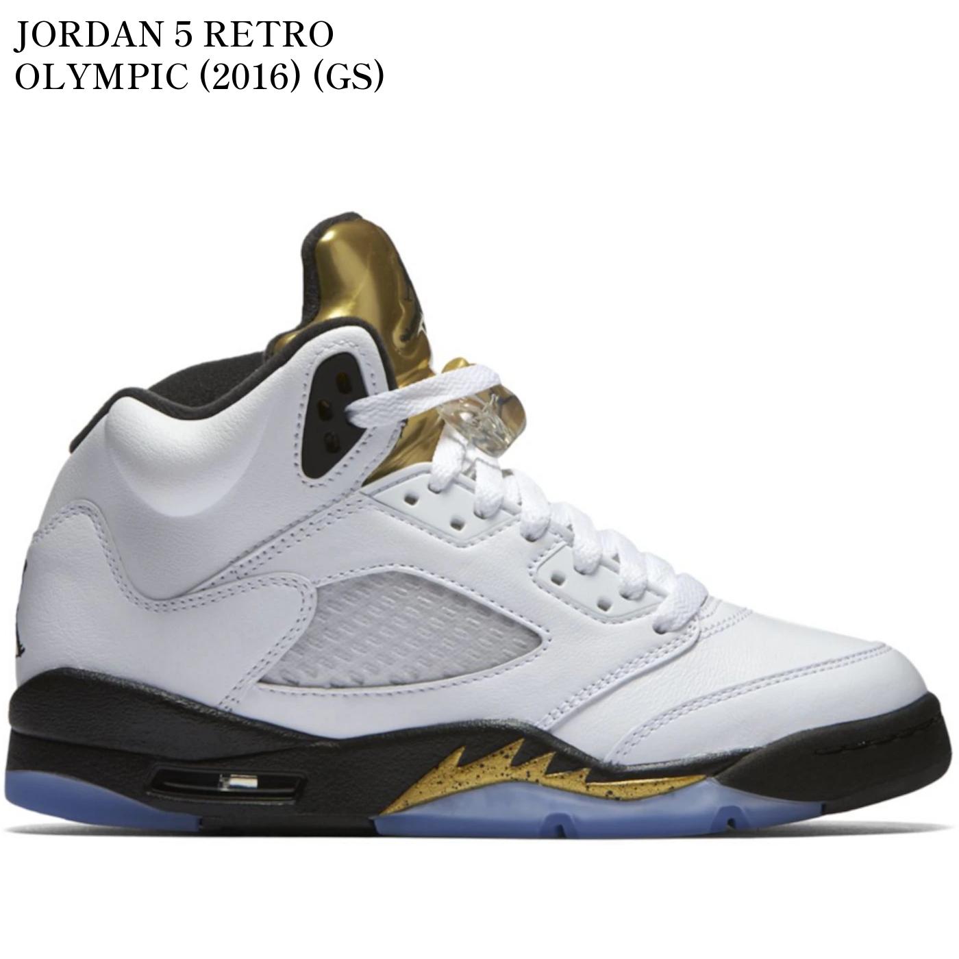 【海外限定 お取り寄せ商品】JORDAN 5 RETRO OLYMPIC (2016) (GS) 440888-133 メンズ レディース 人気 おしゃれ｜RAISE