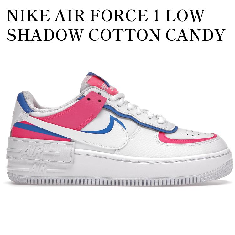 【海外限定 お取り寄せ商品】NIKE AIR FORCE 1 LOW SHADOW COTTON CANDY (WOMEN'S) CU3012-111 メンズ レディース 人気 おしゃれ|RAISE
