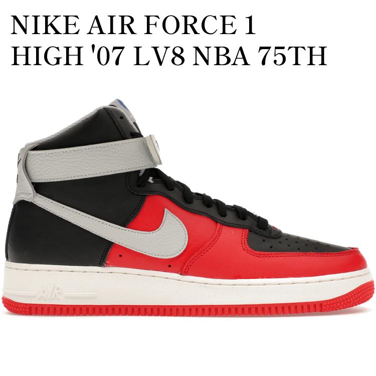 【海外限定 お取り寄せ商品】NIKE AIR FORCE 1 HIGH '07 LV8 NBA 75TH ANNIVERSARY CHILE RED DC8870-001 メンズ レディース 人気 おしゃれ