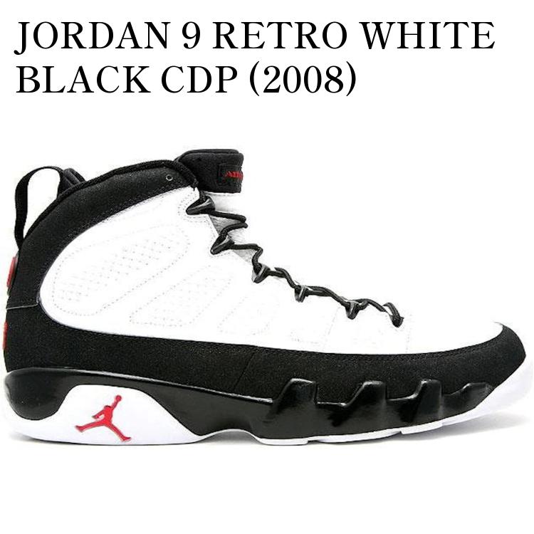【海外限定 お取り寄せ商品】JORDAN 9 RETRO WHITE BLACK CDP (2008) 302370-161 メンズ レディース 人気 おしゃれ|RAISE