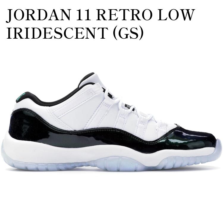 【海外限定 お取り寄せ商品】JORDAN 11 RETRO LOW IRIDESCENT (GS) 528896-145 メンズ レディース 人気 おしゃれ｜RAISE
