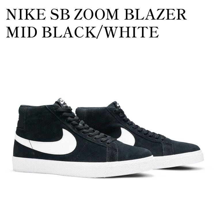 楽天市場】NIKE SB ZOOM BLAZER MID black/white-wht-wht 864349