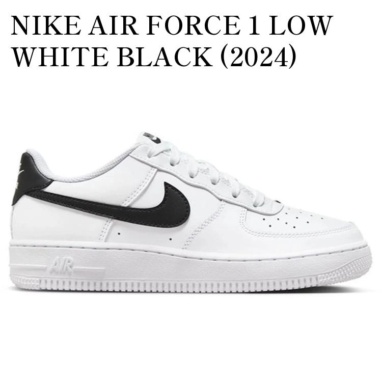 【海外限定 お取り寄せ商品】NIKE AIR FORCE 1 LOW WHITE BLACK (2024) (GS) FV5948-101 メンズ レディース 人気 おしゃれ
