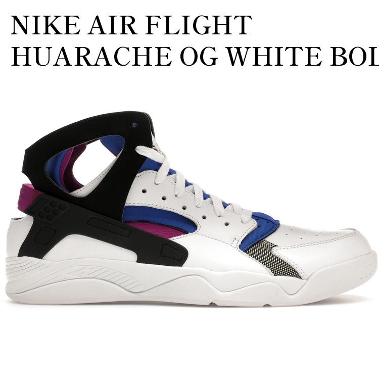 【海外限定 お取り寄せ商品】NIKE AIR FLIGHT HUARACHE OG WHITE BOLD BERRY (2014) 686203-100 メンズ レディース 人気 おしゃれ|RAISE