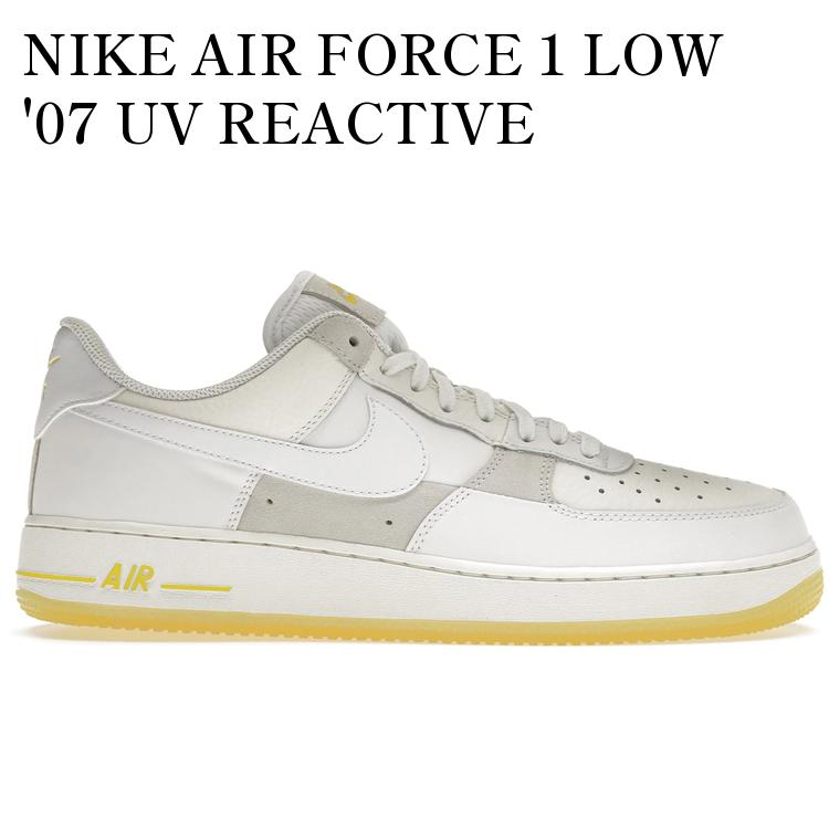 【海外限定 お取り寄せ商品】NIKE AIR FORCE 1 LOW '07 UV REACTIVE PATCHWORK WHITE MULTICOLOR YELLOW (WOMEN'S) FQ0709-100 メンズ レディース 人気 おしゃれ|RAISE