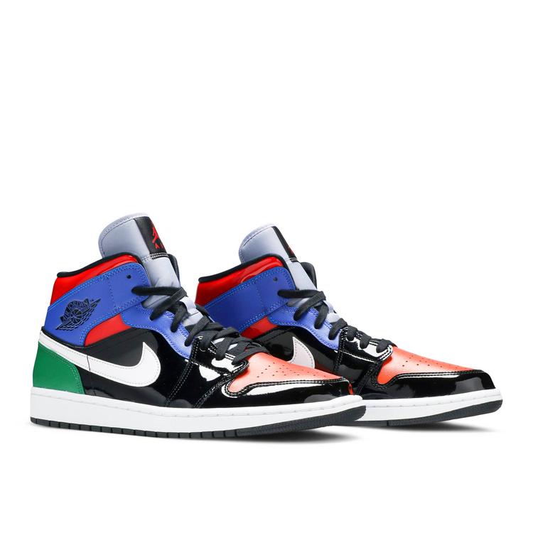 シューズ(男性用) Nike WMNS Air Jordan 1 MID SE CV5276-001 Wmns Jordan 1 Mid SE 'Multi Patent' - Air Jordan - CV5276