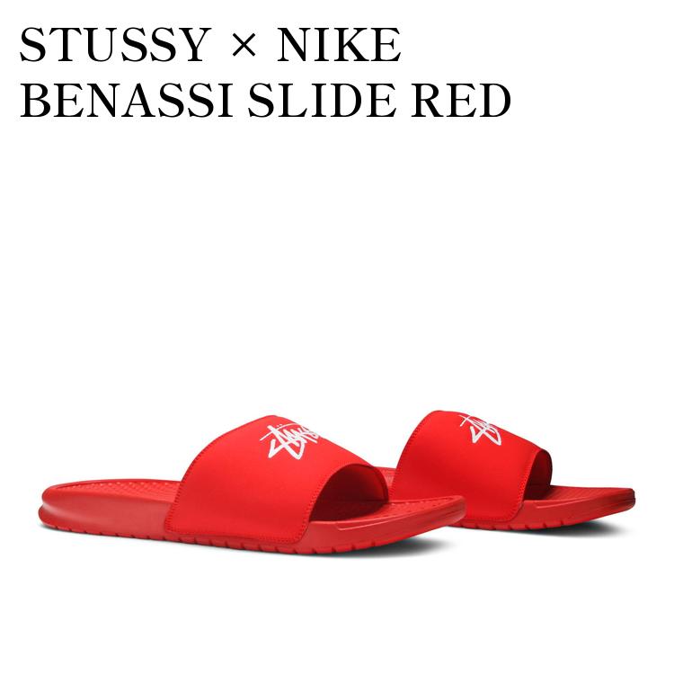 STUSSY ステューシー x NIKE ナイキ ベナッシ スライド 27cm Nike X Stussy Benassi Slides Black BLK Size 7 Men, 8.5 Women