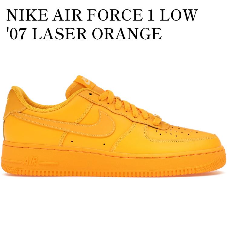 【海外限定 お取り寄せ商品】NIKE AIR FORCE 1 LOW '07 LASER ORANGE (WOMEN'S) HJ7324-845 メンズ レディース 人気 おしゃれ