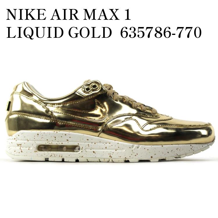 【海外限定 お取り寄せ商品】NIKE AIR MAX 1 LIQUID GOLD 635786-770 メンズ レディース 人気 おしゃれ