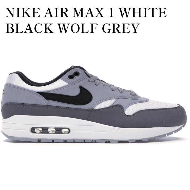 【海外限定 お取り寄せ商品】NIKE AIR MAX 1 WHITE BLACK WOLF GREY AH8145-101 メンズ レディース 人気 おしゃれ