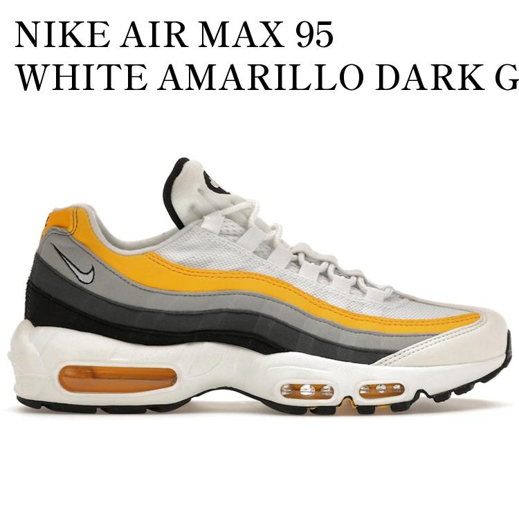 【海外限定 お取り寄せ商品】NIKE AIR MAX 95 WHITE AMARILLO DARK GREY CD7495-100 メンズ レディース 人気 おしゃれ|RAISE