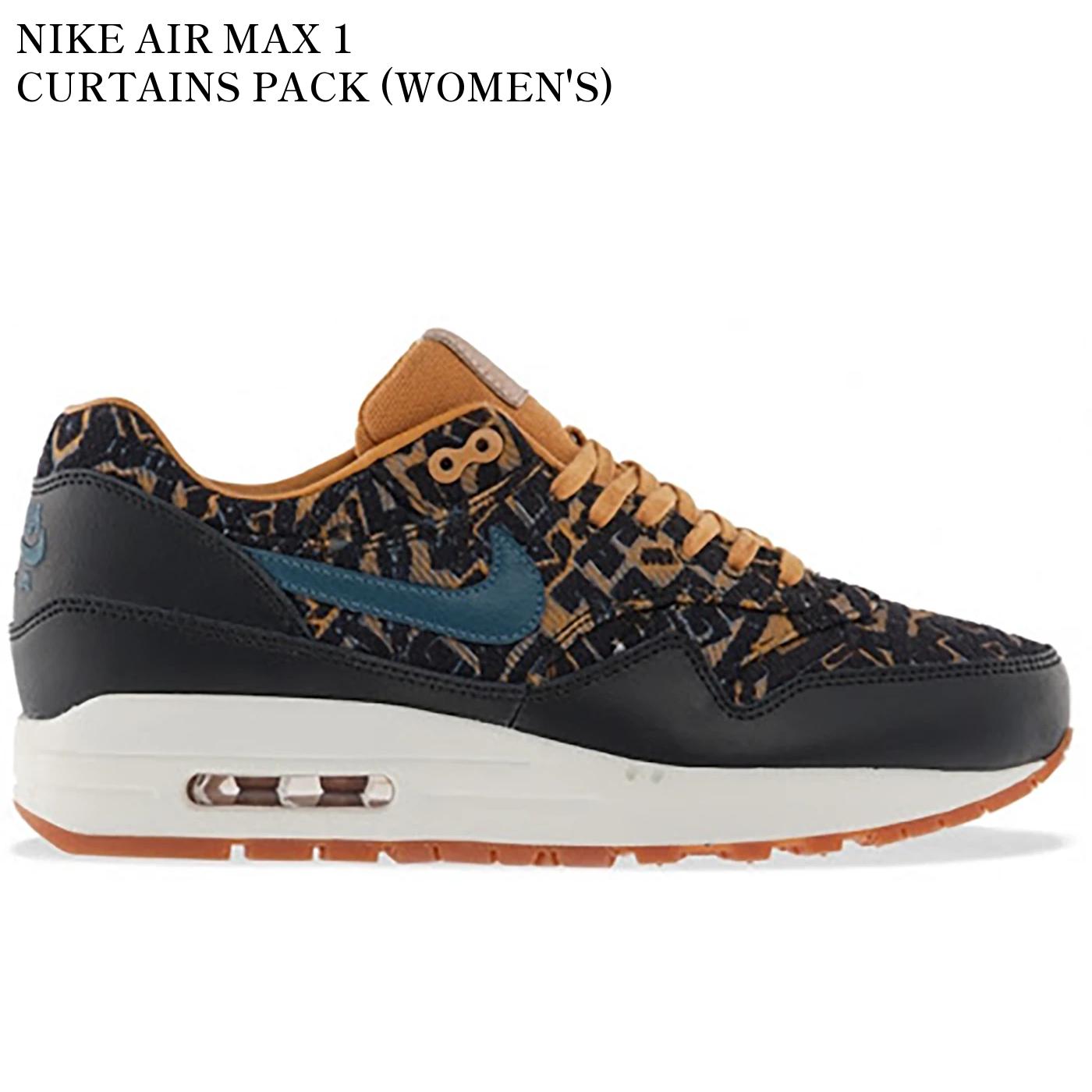 【海外限定 お取り寄せ商品】NIKE AIR MAX 1 CURTAINS PACK (WOMEN'S) 454746-003 メンズ レディース 人気 おしゃれ