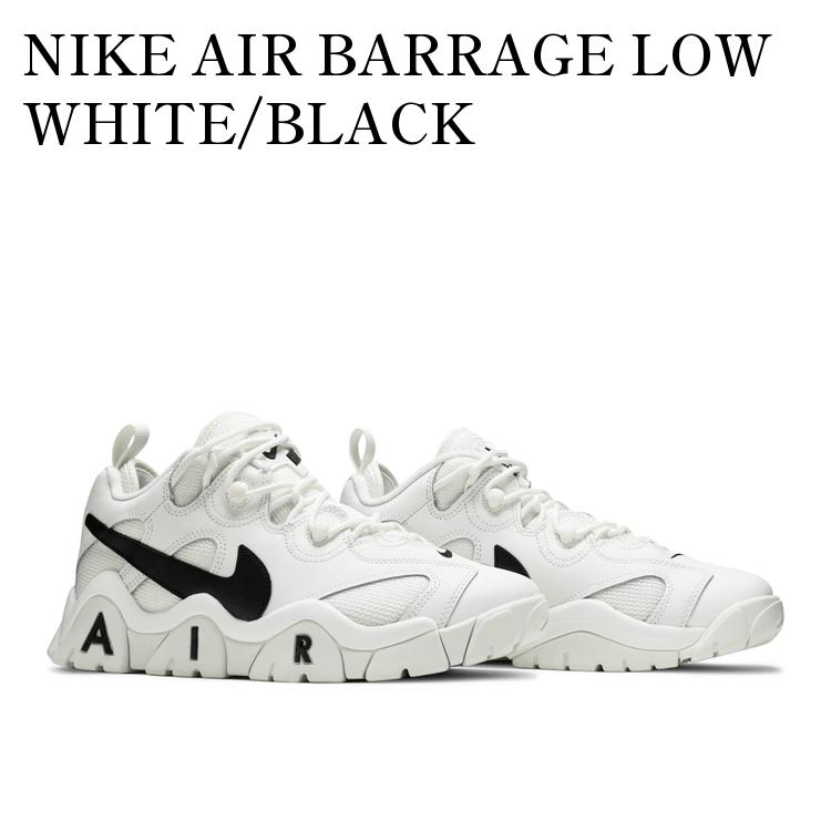 楽天市場】NIKE AIR BARRAGE LOW EMB white/team orange-black