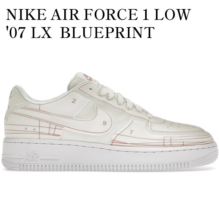 【海外限定 お取り寄せ商品】NIKE AIR FORCE 1 LOW '07 LX BLUEPRINT SUMMIT WHITE (WOMEN'S) CI3445-100 メンズ レディース 人気 おしゃれ