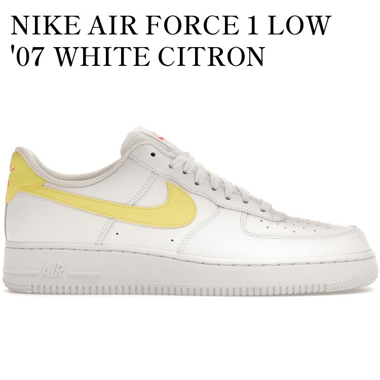【海外限定 お取り寄せ商品】NIKE AIR FORCE 1 LOW '07 WHITE CITRON (WOMEN'S) 315115-160 メンズ レディース 人気 おしゃれ｜RAISE