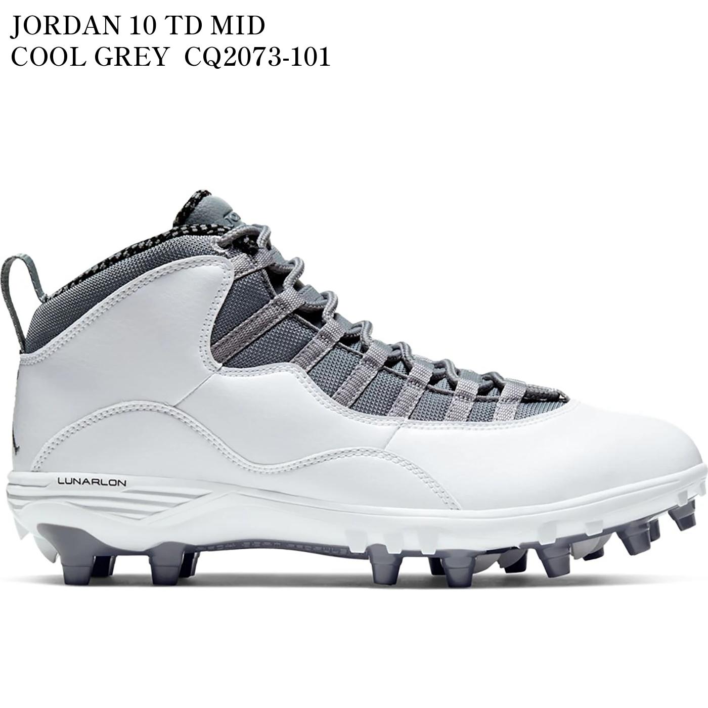 【海外限定 お取り寄せ商品】JORDAN 10 TD MID COOL GREY CQ2073-101 メンズ レディース 人気 おしゃれ|RAISE