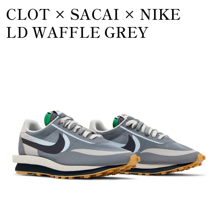 NIKE×sacai ナイキ/サカイ フーディー グレー NIKE DH2684-001 フラグメント × サカイ ナイキ LD ワッフル