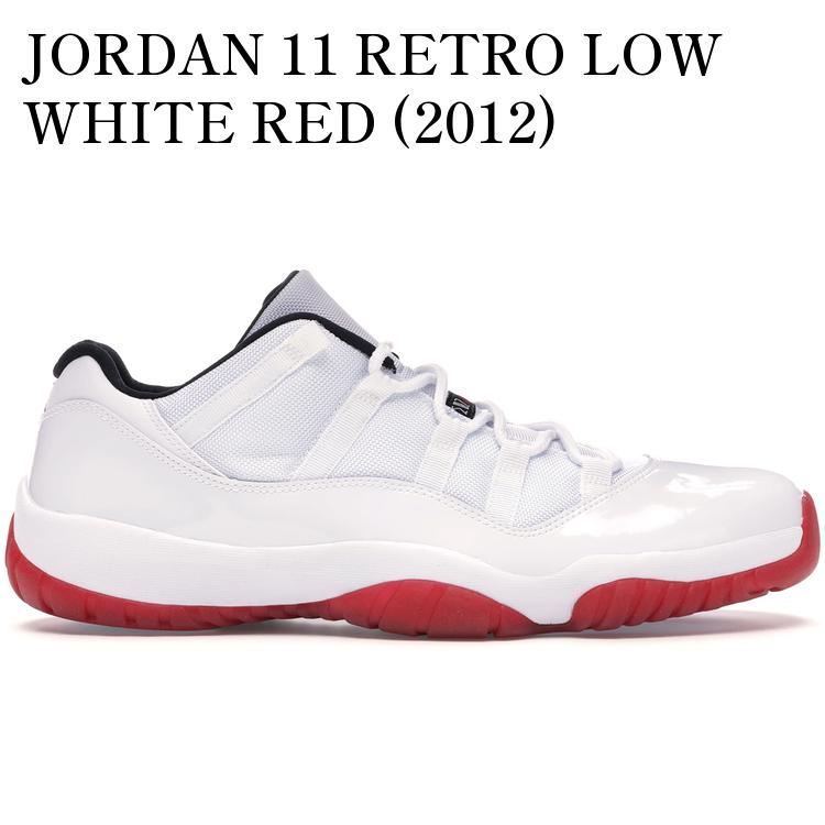 【海外限定 お取り寄せ商品】JORDAN 11 RETRO LOW WHITE RED (2012) 528895-101 メンズ レディース 人気 おしゃれ|RAISE
