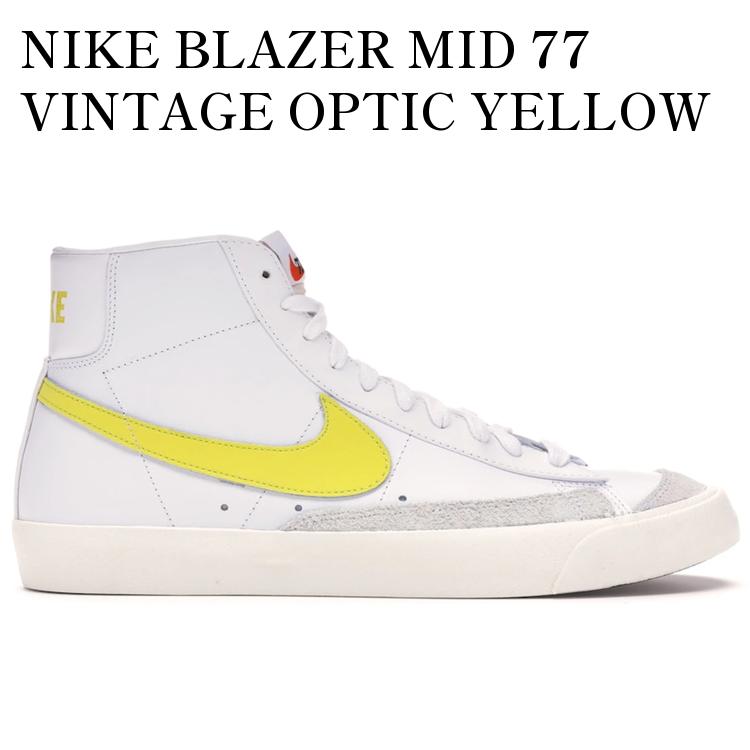 【海外限定 お取り寄せ商品】NIKE BLAZER MID 77 VINTAGE OPTIC YELLOW BQ6806-101 メンズ レディース 人気 おしゃれ|RAISE