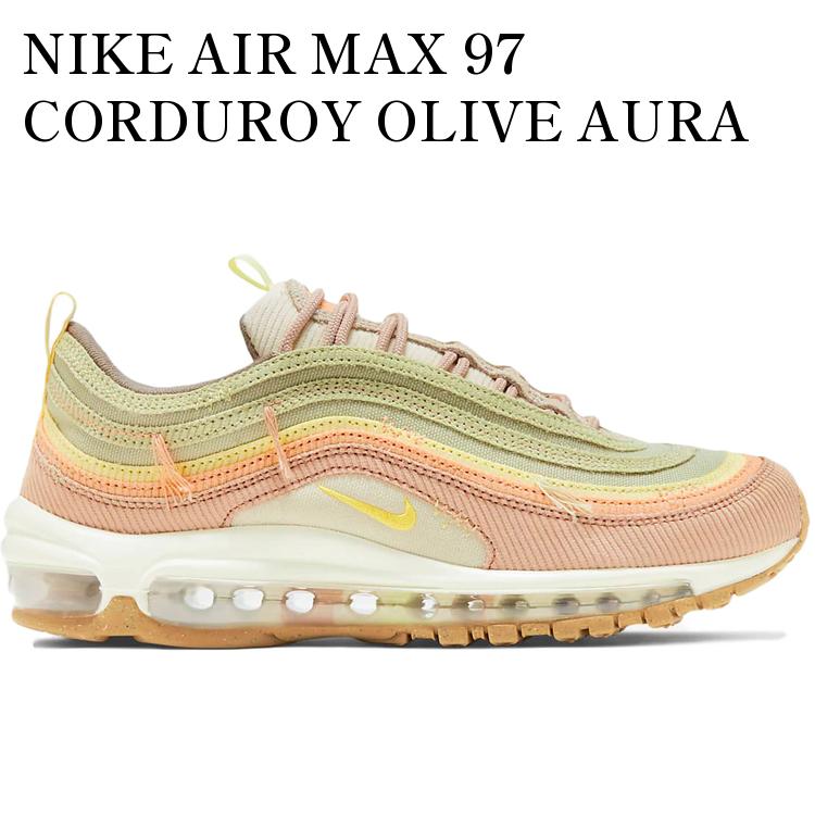 【海外限定 お取り寄せ商品】NIKE AIR MAX 97 CORDUROY OLIVE AURA (WOMEN'S) DQ5073-381 メンズ レディース 人気 おしゃれ｜RAISE