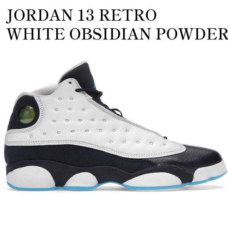 【海外限定 お取り寄せ商品】JORDAN 13 RETRO WHITE OBSIDIAN POWDER BLUE (GS) DJ3003-144 メンズ レディース 人気 おしゃれ|RAISE