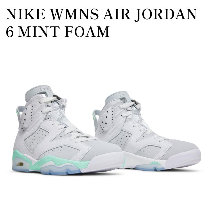 エアジョーダン6 ホワイト/ミントグリーン エア ジョーダン 6 NIKE WMNS AIR JORDAN RETRO white/pure