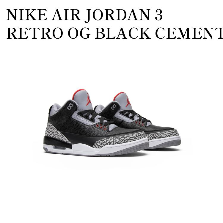 【2018製】Air Jordan 3 ブラックエレファント 楽天市場】NIKE AIR JORDAN 3 RETRO OG “BLACK/CEMENT”black