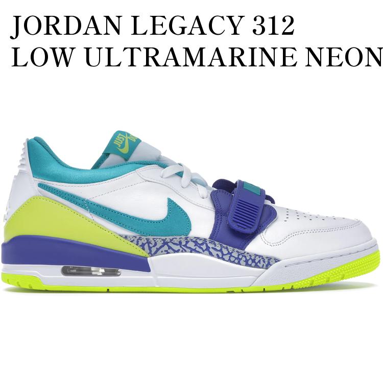 【海外限定 お取り寄せ商品】JORDAN LEGACY 312 LOW ULTRAMARINE NEON YELLOW AQUAMARINE CD7069-103 メンズ レディース 人気 おしゃれ
