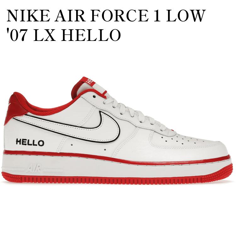 【海外限定 お取り寄せ商品】NIKE AIR FORCE 1 LOW '07 LX HELLO CZ0327-100 メンズ レディース 人気 おしゃれ｜RAISE