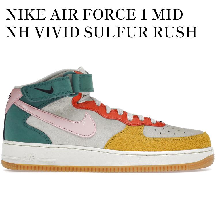 【海外限定 お取り寄せ商品】NIKE AIR FORCE 1 MID NH VIVID SULFUR RUSH ORANGE DR0158-100 メンズ レディース 人気 おしゃれ