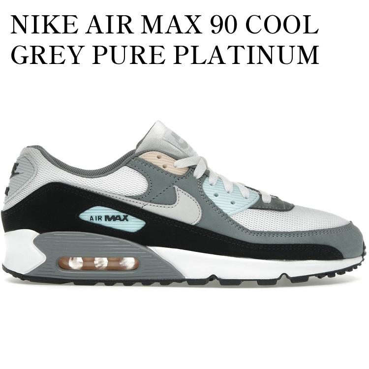 【海外限定 お取り寄せ商品】NIKE AIR MAX 90 COOL GREY PURE PLATINUM BLACK IB7674-001 メンズ レディース 人気 おしゃれ