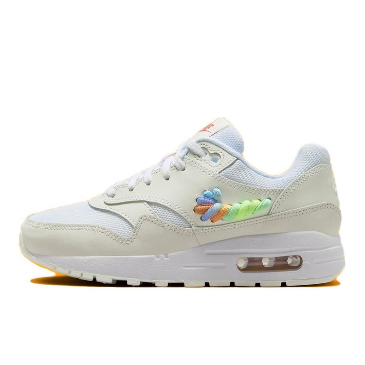 【海外限定 お取り寄せ商品】NIKE AIR MAX 1 SE WHITE RAINBOW LACE SWOOSH (GS) FN4782-100 メンズ レディース 人気 おしゃれ|RAISE
