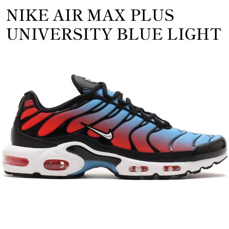 【海外限定 お取り寄せ商品】NIKE AIR MAX PLUS UNIVERSITY BLUE LIGHT CRIMSON (WOMEN'S) HF5386-001 メンズ レディース 人気 おしゃれ｜RAISE