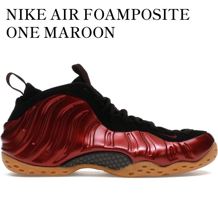 【海外限定 お取り寄せ商品】NIKE AIR FOAMPOSITE ONE MAROON 314996-601 メンズ レディース 人気 おしゃれ|RAISE