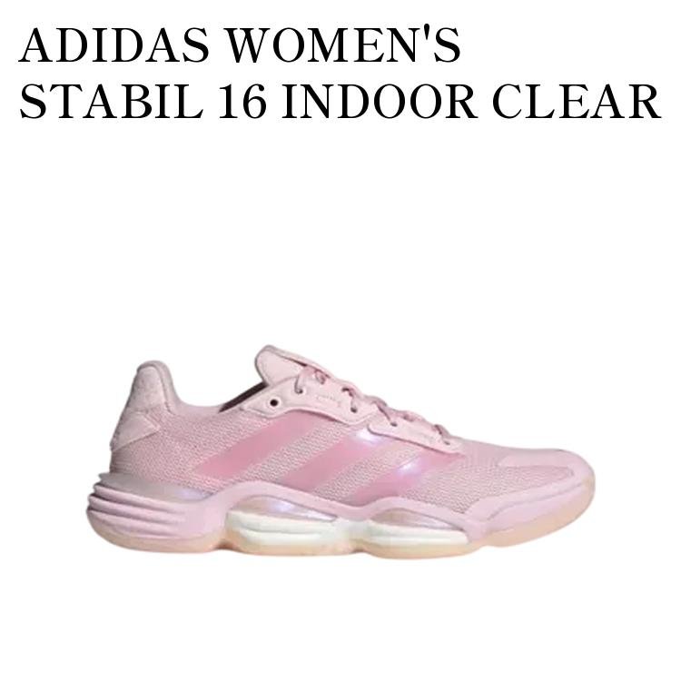 【お取り寄せ商品】ADIDAS WOMEN'S STABIL 16 INDOOR CLEAR PINK/CLOUD WHITE アディダス ウィメンズ スタビル16 インドア クリアピンク/クラウドホワイト IH8117 メンズ レディース 人気 おしゃれ