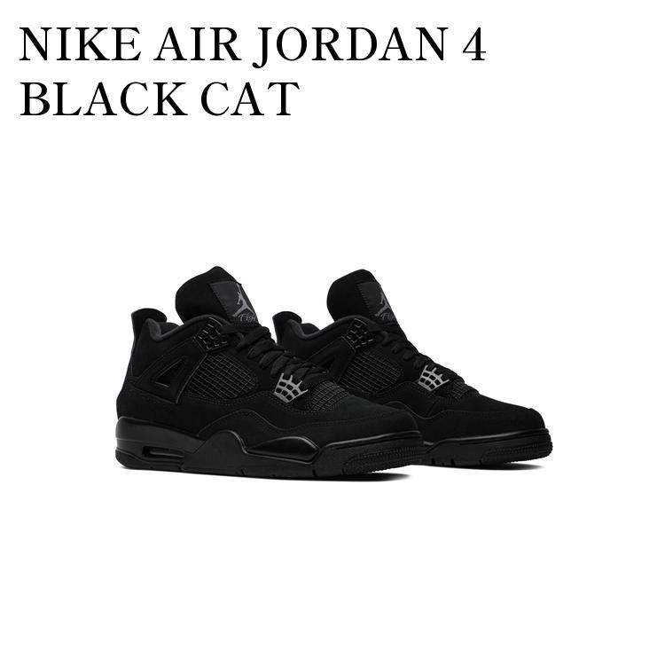 【海外限定 お取り寄せ商品】JORDAN 4 RETRO BLACK CAT (2020) ジョーダン 4 レトロ ブラックキャット (2020) CU1110-010 メンズ レディース画像