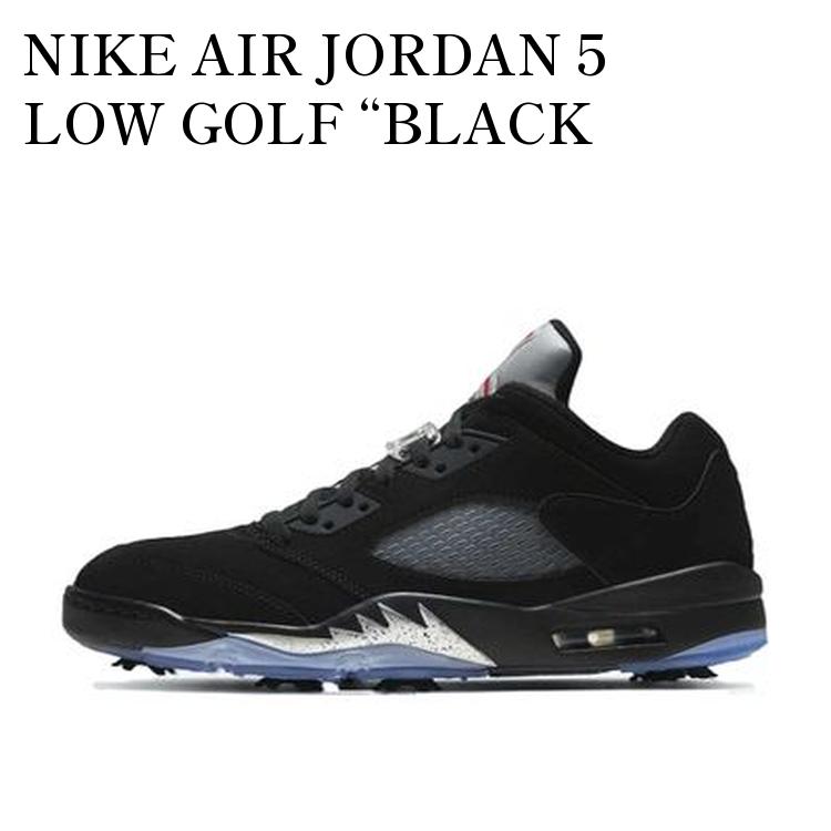楽天市場】NIKE JORDAN 5 LOW GOLF BLACK METALLIC black/fire red